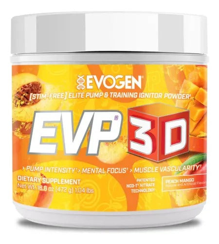 Comprar EVOGEN EVP 3D | PRE-ENTRENO SIN ESTIMULANTES PARA BOMBEO MUSCULAR Y ENFOQUE Evogen Puerto Vallarta