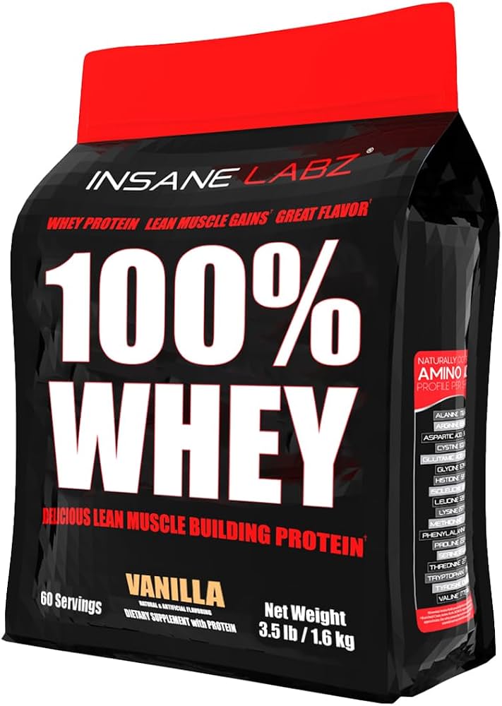 INSANE LABZ 100% WHEY | PROTEÍNA DE SUERO DE LECHE PARA DESARROLLO MUSCULAR Y RECUPERACIÓN