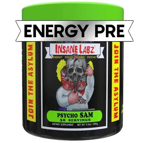 INSANE LABZ PSYCHO SAM | PRE-ENTRENO DE ENERGÍA EXTREMA Y ENFOQUE MENTAL