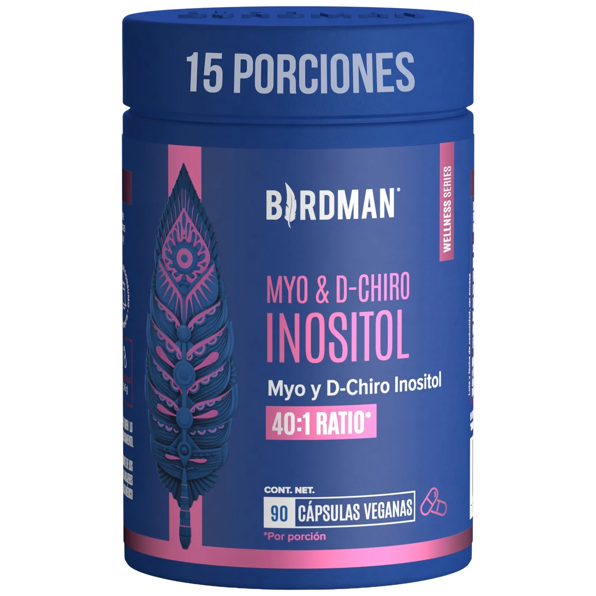BIRDMAN MYO & D-CHIRO INOSITOL, 90 CÁPSULAS (15 SERVICIOS)