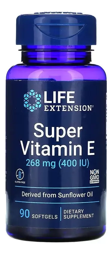 LIFE EXTENSION VITAMINA E 400 UI ALPHA TOCOPHEROL, 90 CÁPSULAS BLANDAS