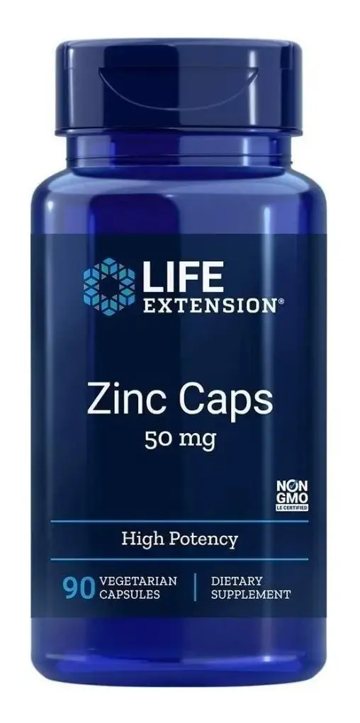 LIFE EXTENSION ZINC 50 MG, 90 CÁPSULAS VEGETALES