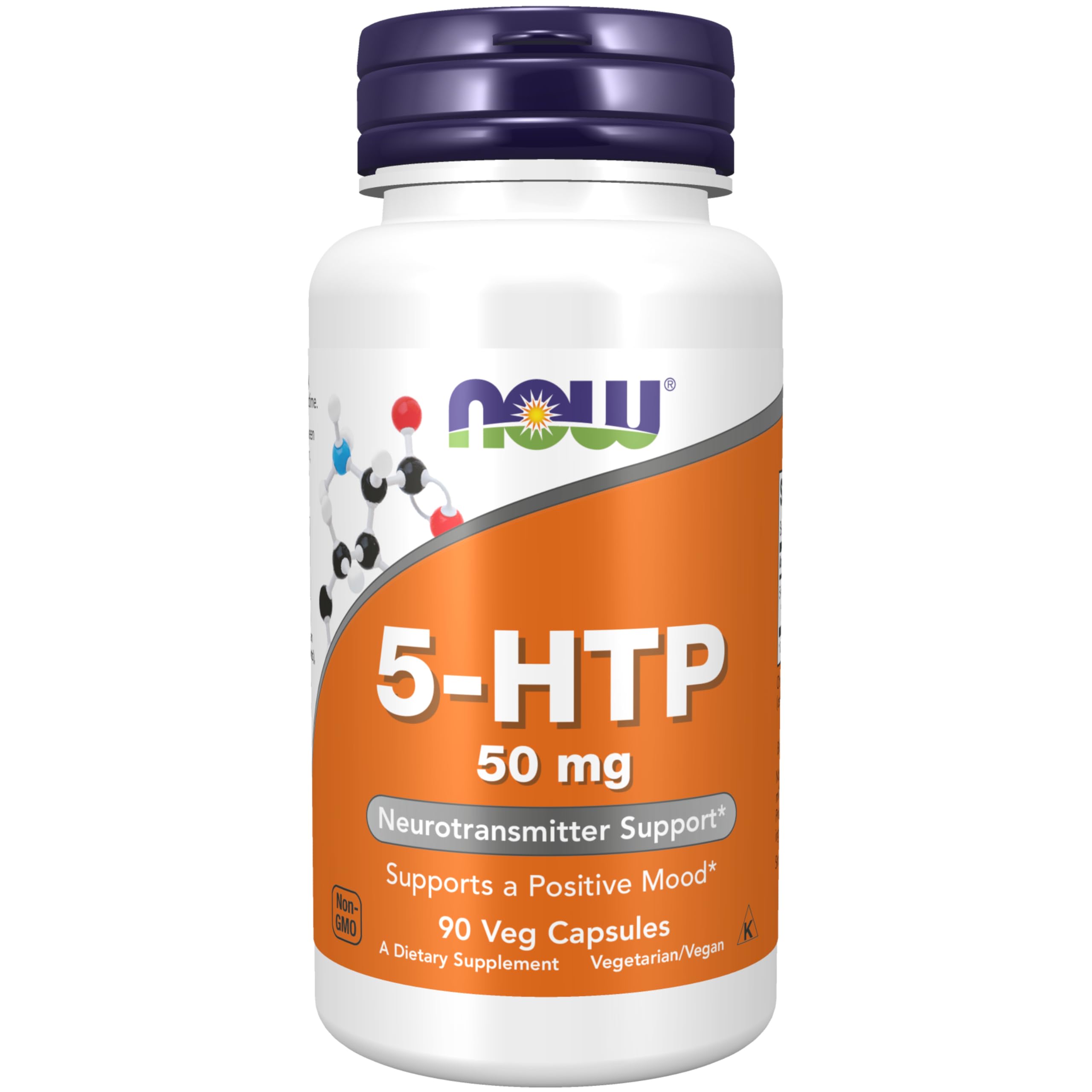 NOW FOODS 5-HTP 50 MG, 90 CÁPSULAS VEGETALES