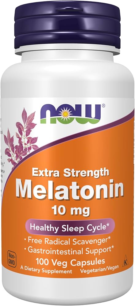 NOW FOODS MELATONIN 10 MG, 100 CÁPSULAS