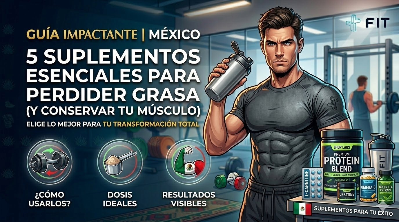 Descubre los 5 suplementos más efectivos para acelerar la pérdida de grasa sin sacrificar masa muscular. Guía práctica con dosis y recomendaciones.