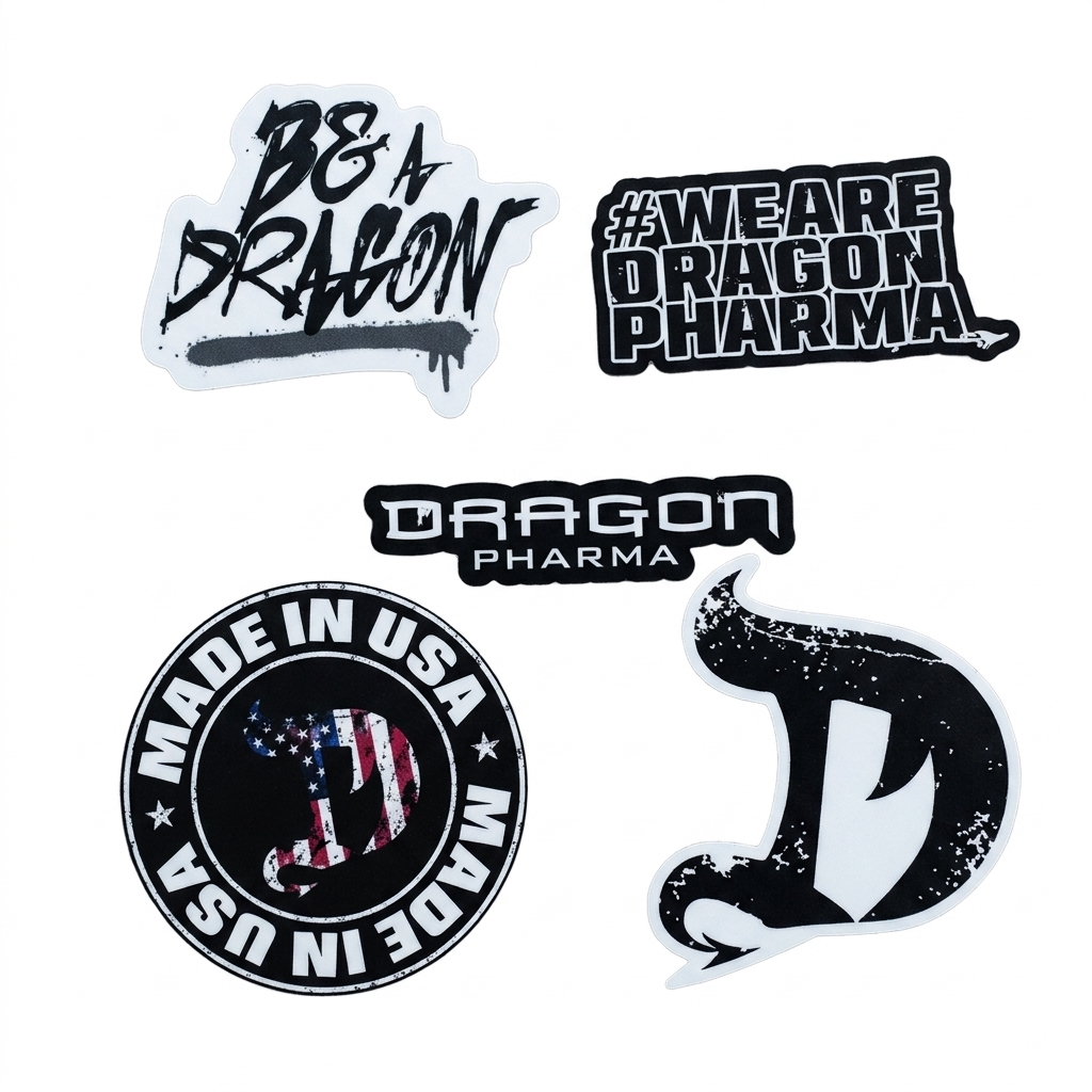 DRAGON PHARMA STICKER PACK VENOM INFERNO | PAQUETE DE CALCOMANÍAS Y STICKERS PARA GIMNASIO