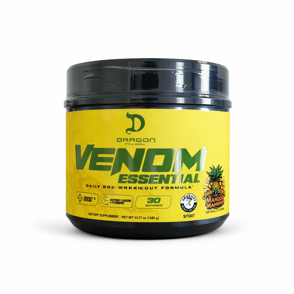 DRAGON PHARMA VENOM ESSENTIAL | PRE-ENTRENO PARA ENERGÍA Y RENDIMIENTO FÍSICO