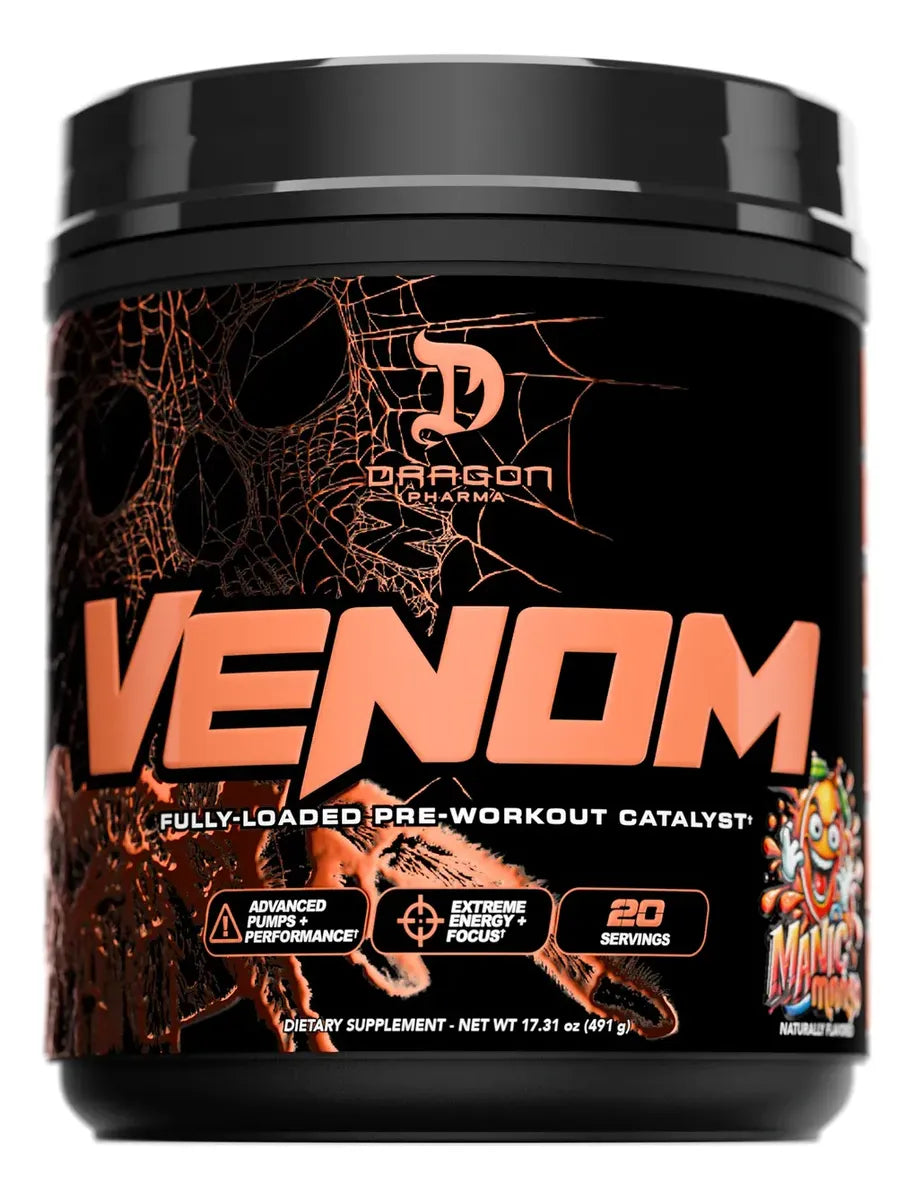 DRAGON PHARMA VENOM FULLY LOADED | PRE-ENTRENO DE ENERGÍA EXTREMA Y ENFOQUE