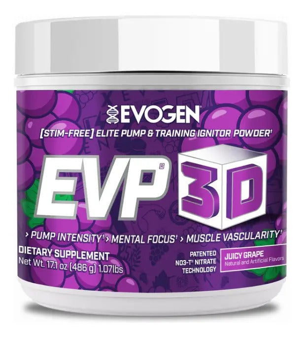 Comprar EVOGEN EVP 3D | PRE-ENTRENO SIN ESTIMULANTES PARA BOMBEO MUSCULAR Y ENFOQUE Evogen Puerto Vallarta