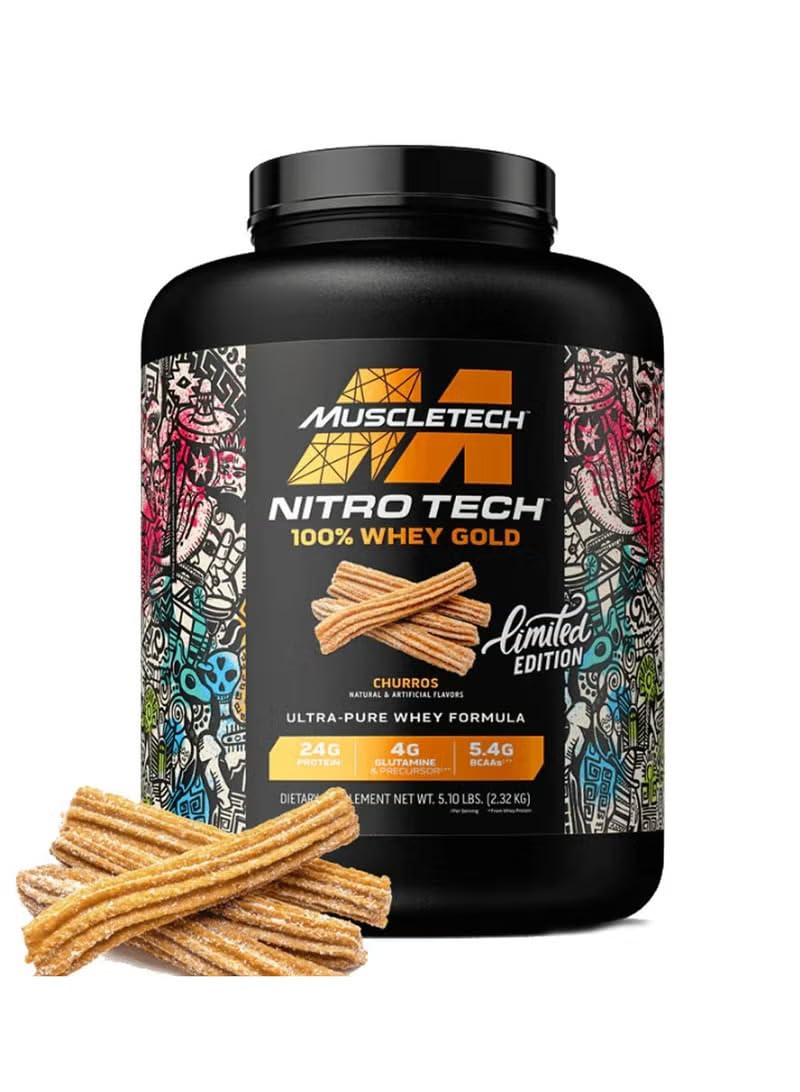MUSCLETECH NITRO-TECH WHEY GOLD | PROTEÍNA DE SUERO DE LECHE AISLADA Y PURA PARA MÚSCULO MAGRO