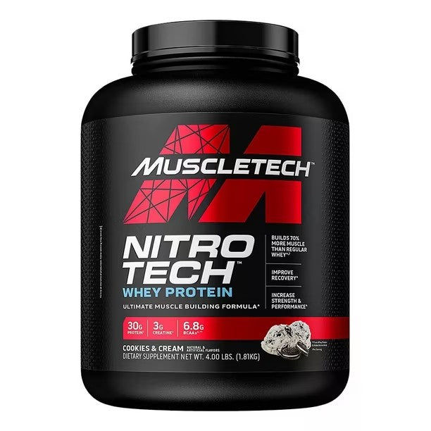 Comprar MUSCLETECH NITRO TECH | PROTEÍNA DE SUERO DE LECHE PARA FUERZA Y DESARROLLO MUSCULAR MAGRO MuscleTech Puerto Vallarta
