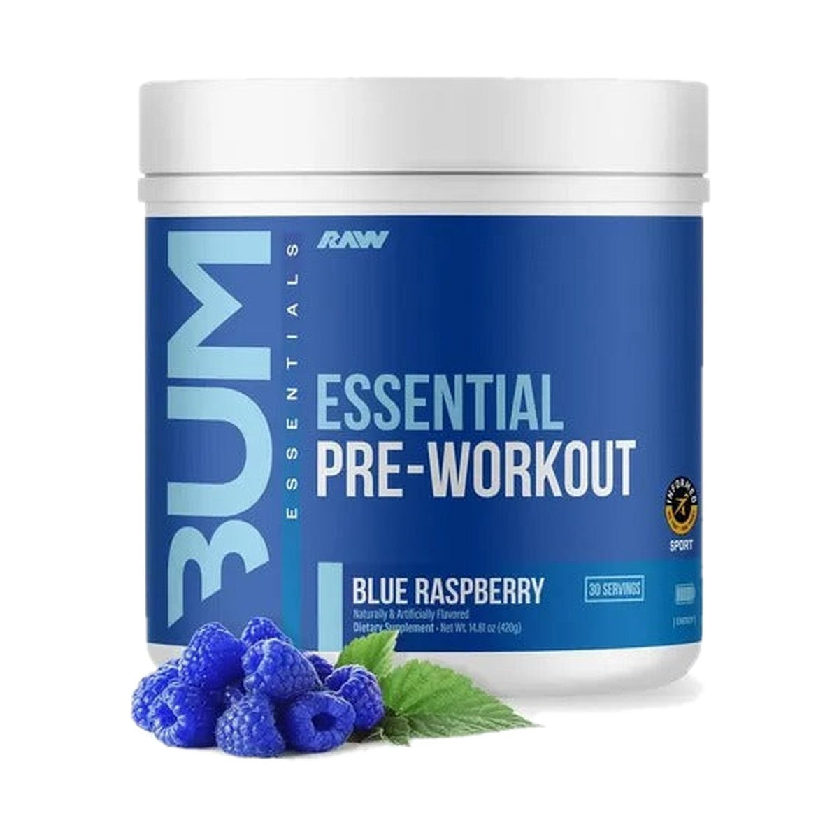 RAW NUTRITION CBUM ESSENTIAL | PRE-ENTRENO PARA ENERGÍA, FUERZA Y RENDIMIENTO