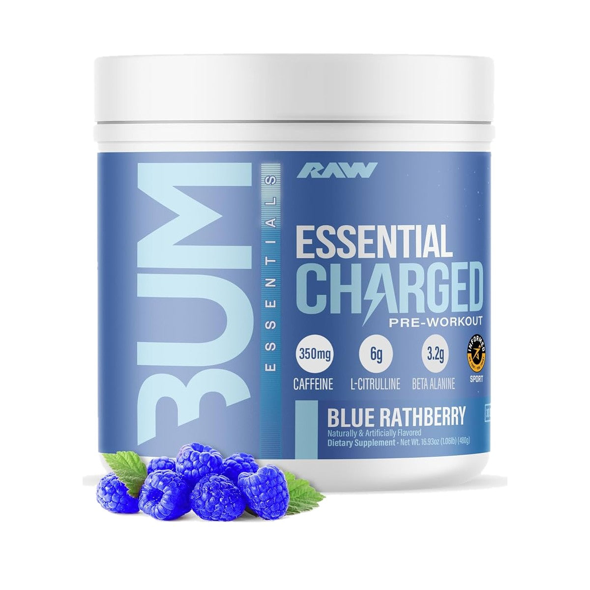 Comprar RAW NUTRITION CBUM ESSENTIAL CHARGED | PRE-ENTRENO DE ALTA ENERGÍA Y RENDIMIENTO RAW Puerto Vallarta