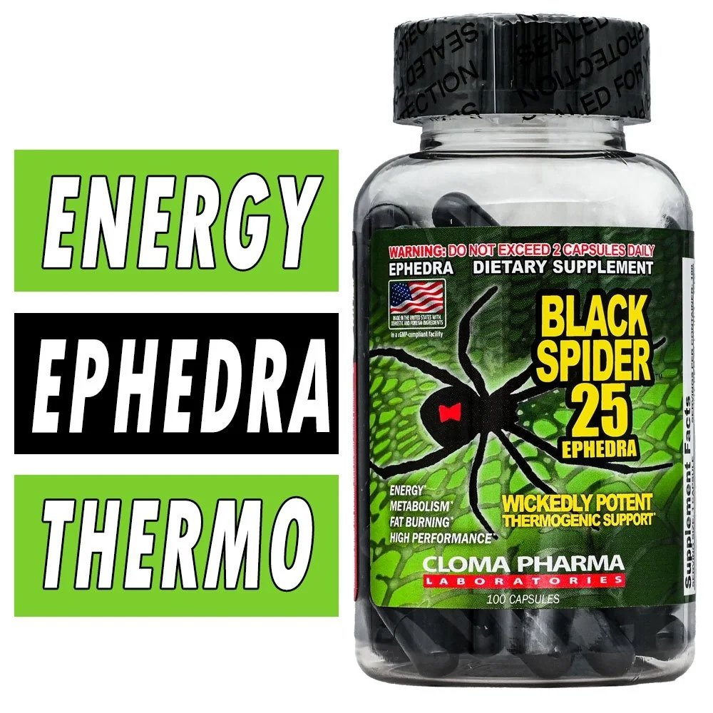 CLOMA PHARMA BLACK SPIDER 25, 100 CÁPSULAS