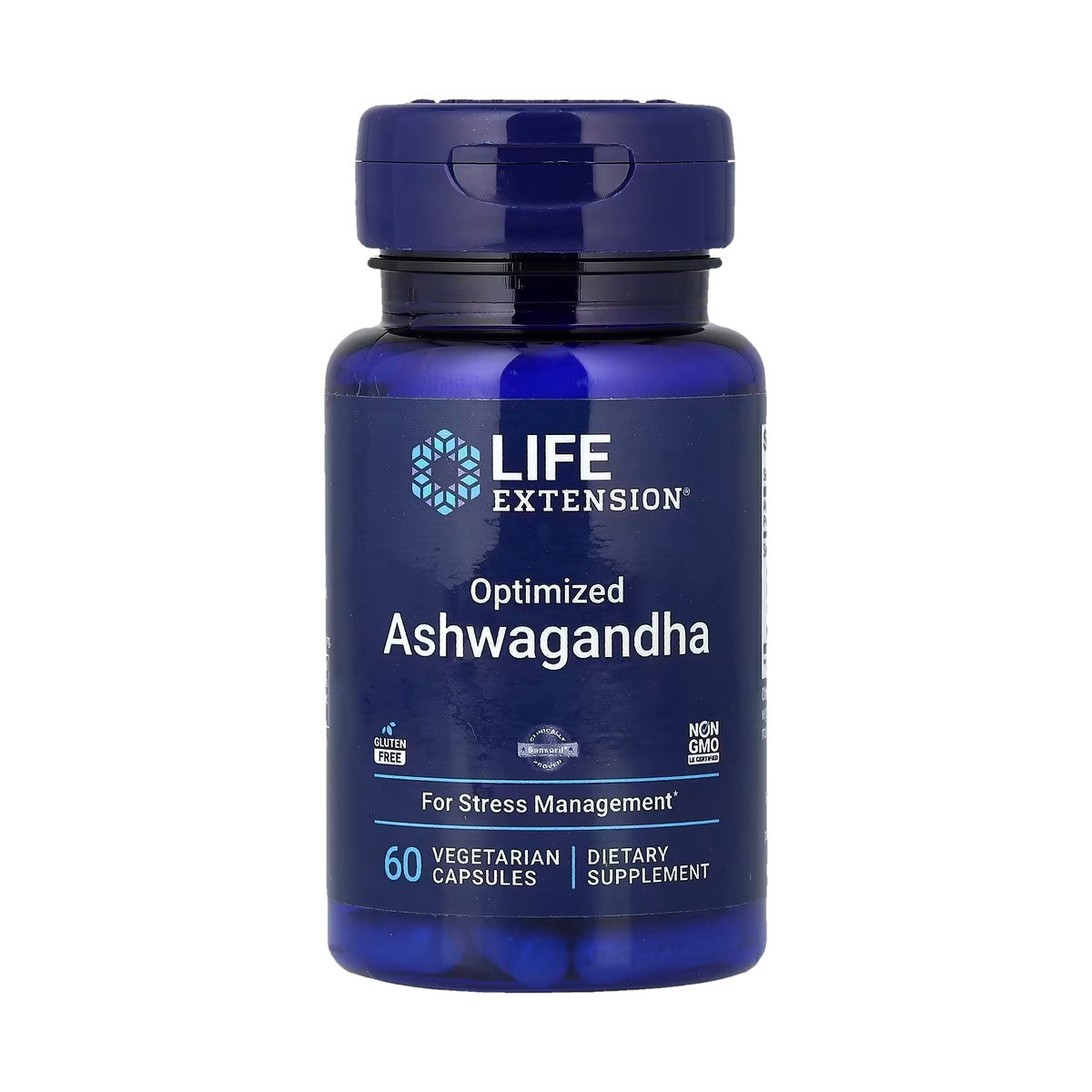 LIFE EXTENSION ASHWAGANDHA OPTIMIZADA, 60 CÁPSULAS VEGETALES