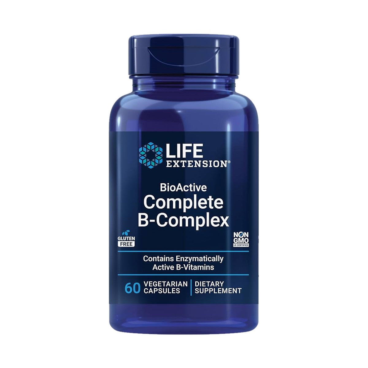LIFE EXTENSION COMPLEJO B COMPLETO BIOACTIVO, 60 CÁPSULAS VEGETALES