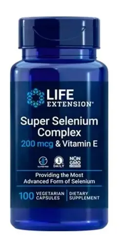LIFE EXTENSION COMPLEJO SUPERSELENIO 200 MCG, 100 CÁPSULAS VEGETALES