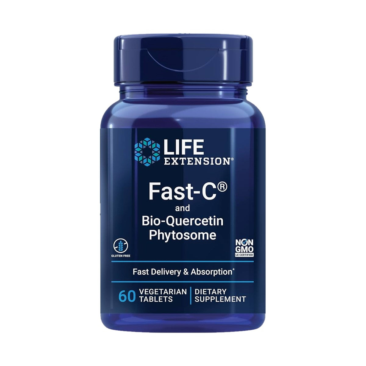 LIFE EXTENSION FAST-C Y BIO-QUERCETINA FITOSOMA, 60 TABLETAS VEGETALES