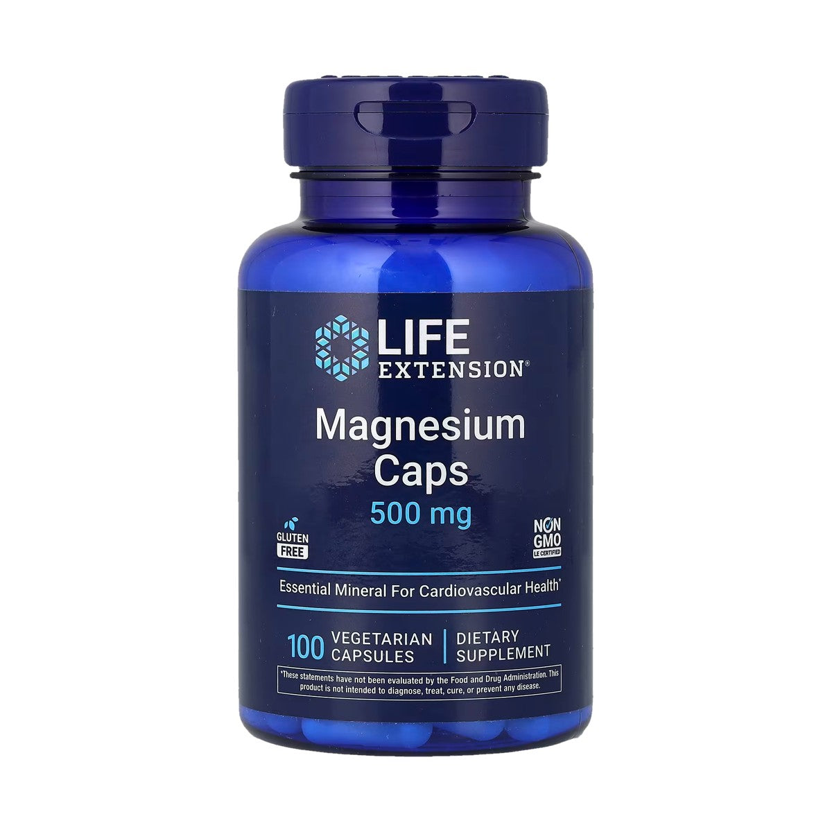 LIFE EXTENSION MAGNESIO 500 MG, 100 CÁPSULAS VEGETALES