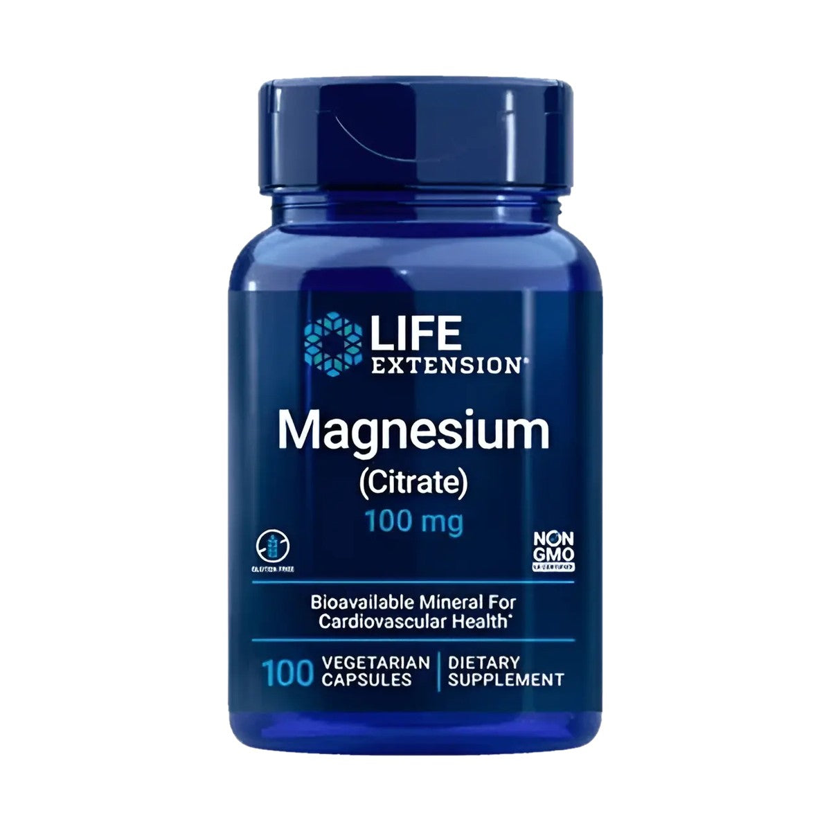 LIFE EXTENSION MAGNESIO (CITRATO) 100 MG, 100 CÁPSULAS VEGETALES
