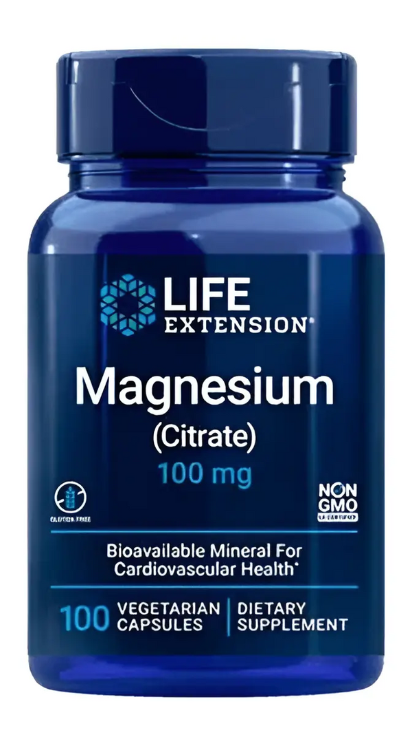 LIFE EXTENSION MAGNESIO (CITRATO) 100 MG, 100 CÁPSULAS VEGETALES