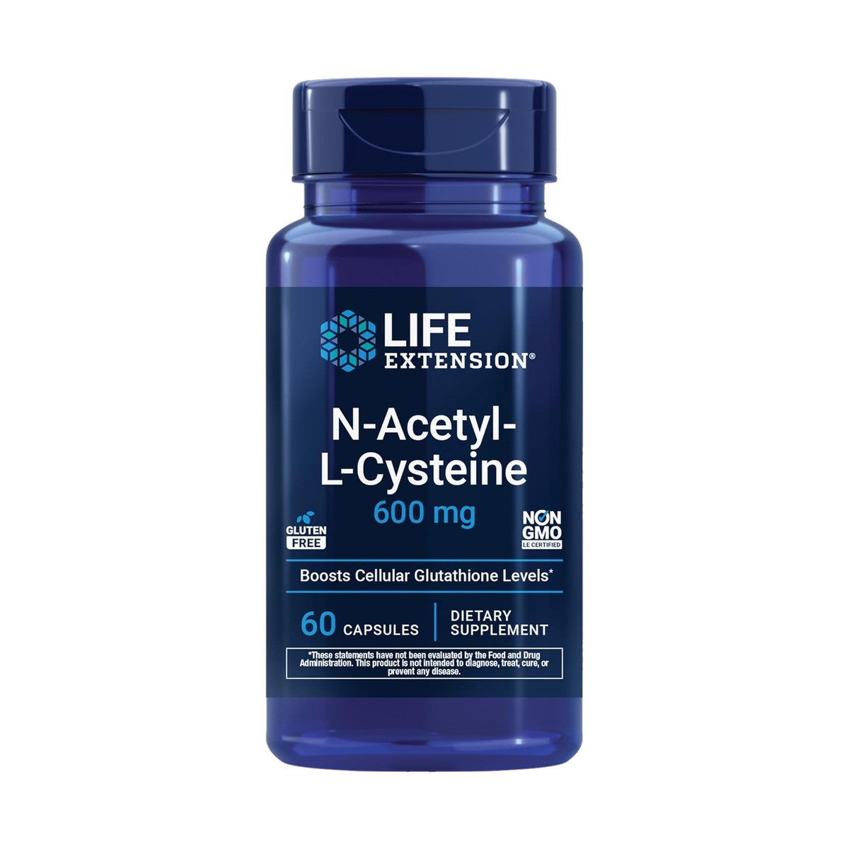 LIFE EXTENSION N-ACETIL-L-CISTEÍNA 600 MG, 60 CÁPSULAS VEGETARIANAS