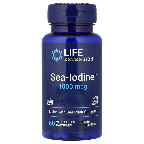 LIFE EXTENSION SEA-LODINE 1000 MCG, 60 CÁPSULAS VEGETALES