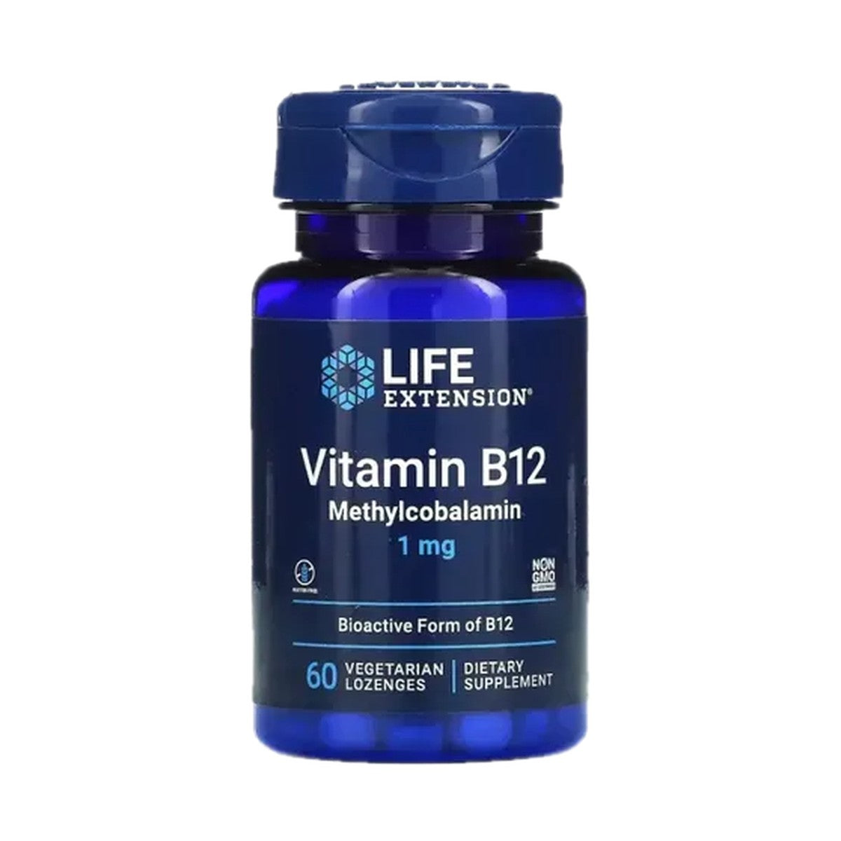 LIFE EXTENSION VITAMINA B12 METILCOBALAMINA 1 MG, 60 PASTILLAS VEGETALES