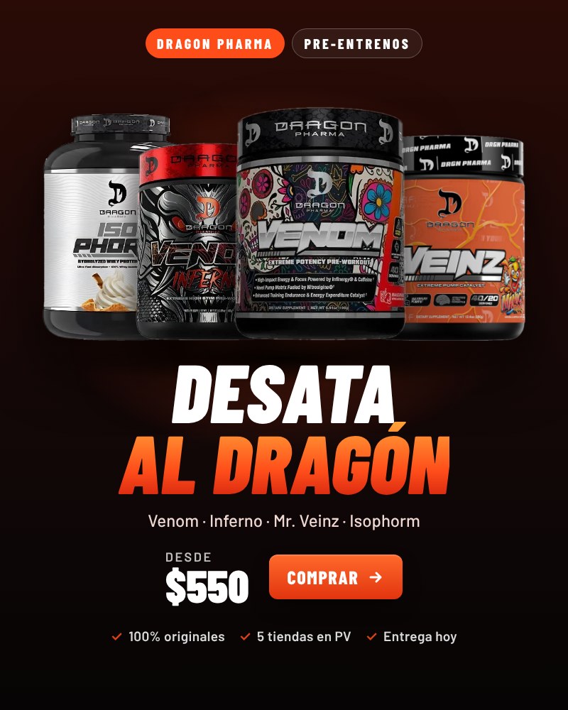 Dragon Pharma Venom pre-entreno desde $550