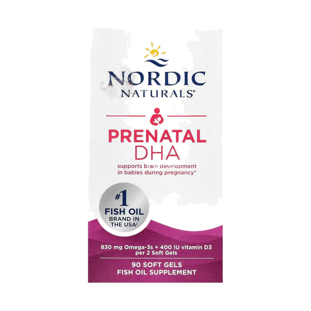 NORDIC NATURALS PRENATAL DHA, 90 CÁPSULAS BLANDAS (45 SERVICIOS)