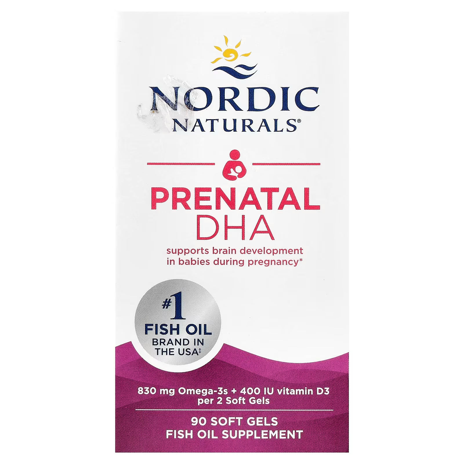 NORDIC NATURALS PRENATAL DHA, 90 CÁPSULAS BLANDAS (45 SERVICIOS)
