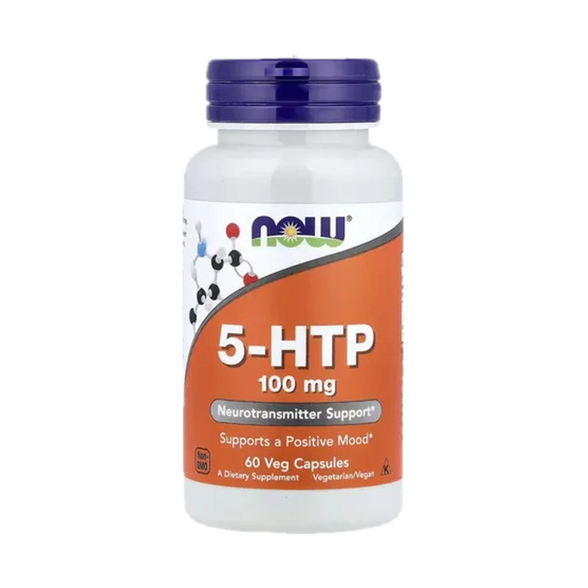NOW FOODS 5-HTP 100 MG, 60 CÁPSULAS VEGETALES
