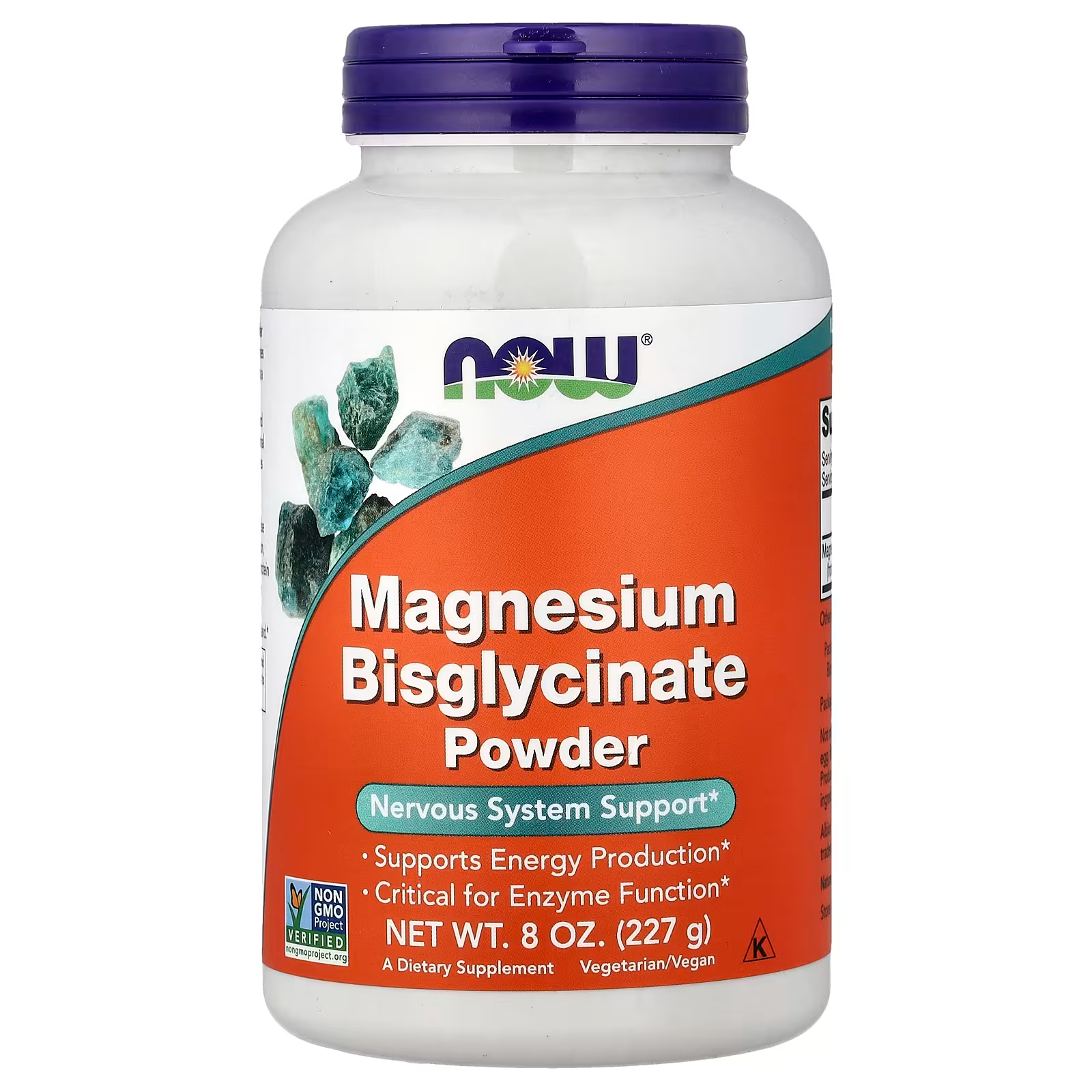 NOW FOODS BISGLICINATO DE MAGNESIO EN POLVO