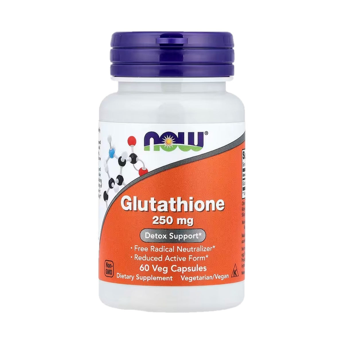NOW FOODS GLUTATHIONE 250 MG, 60 CÁPSULAS VEGETALES