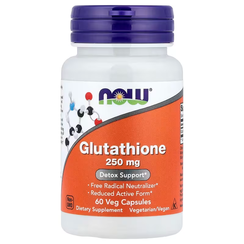NOW FOODS GLUTATHIONE 250 MG, 60 CÁPSULAS VEGETALES