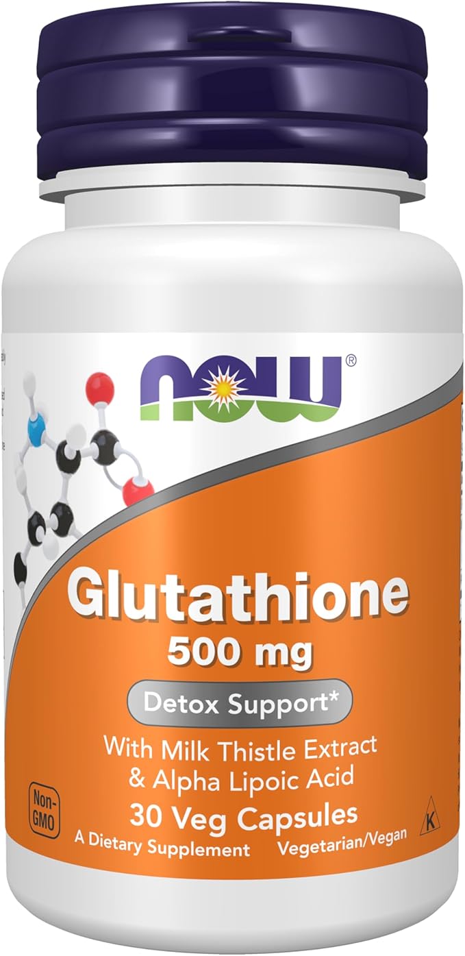 NOW FOODS GLUTATHIONE 500 MG, 30 CÁPSULAS VEGETALES