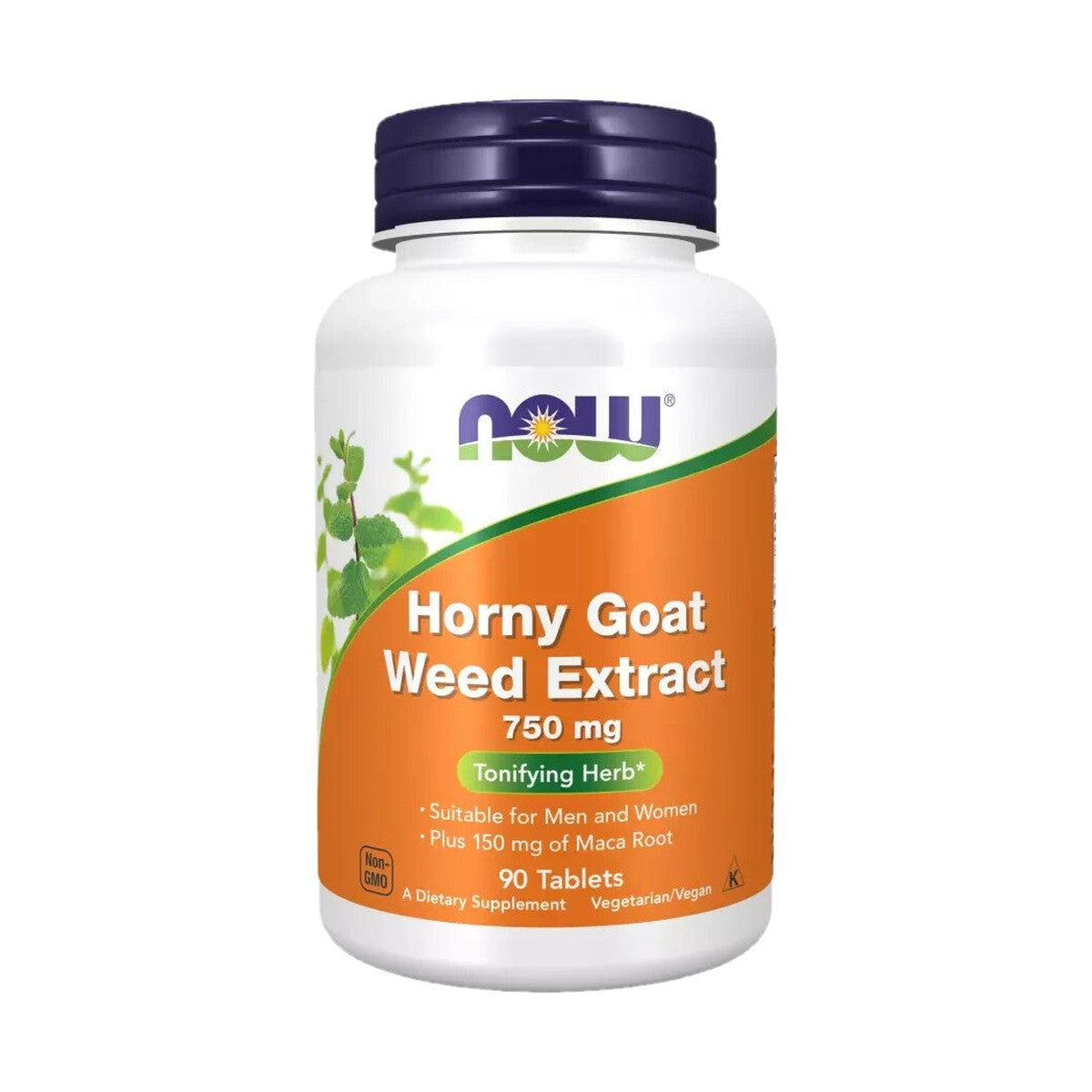 NOW FOODS HORNY GOAT WEED EXTRACT 750 MG, 90 TABLETAS