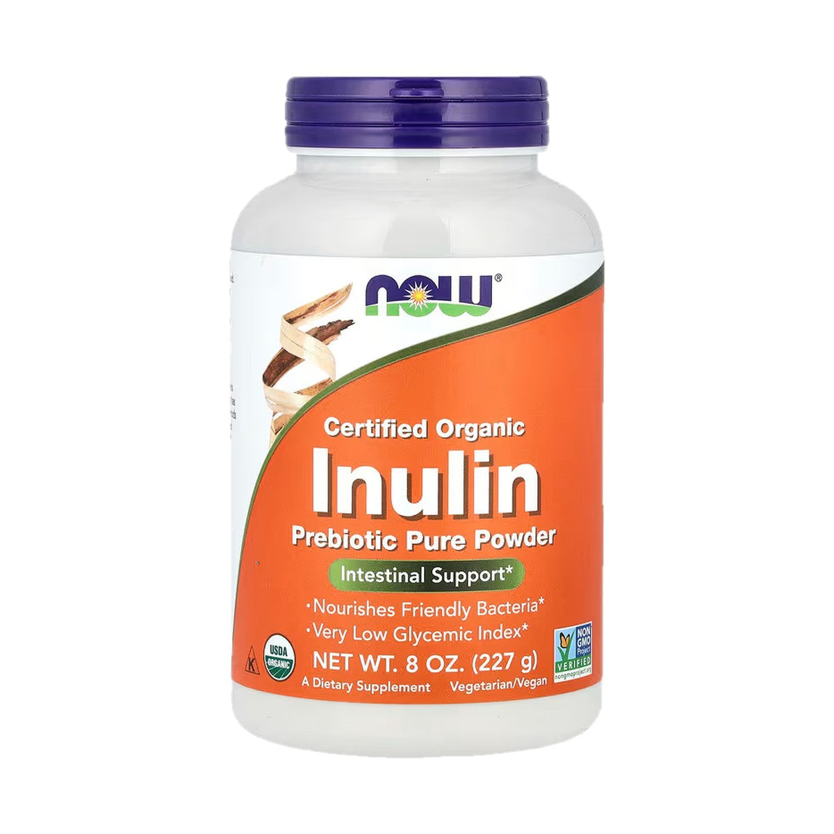 NOW FOODS INULINA ORGÁNICA POLVO PURO PREBIÓTICO 227G