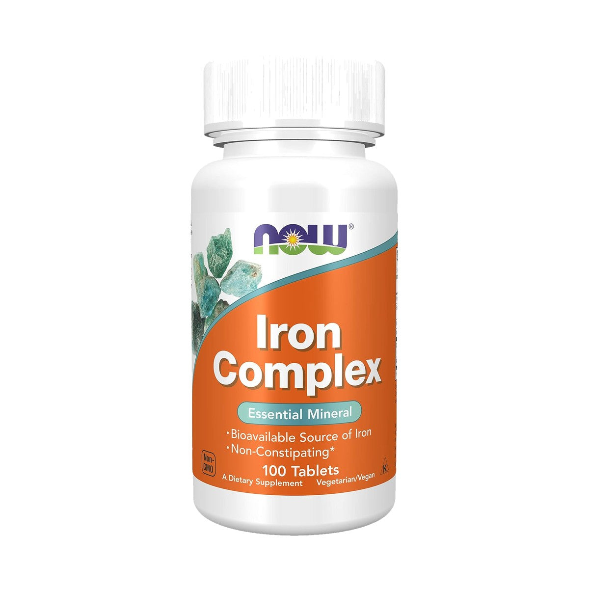 NOW FOODS IRON COMPLEX, 27 MG, 100 TABLETAS VEGETALES