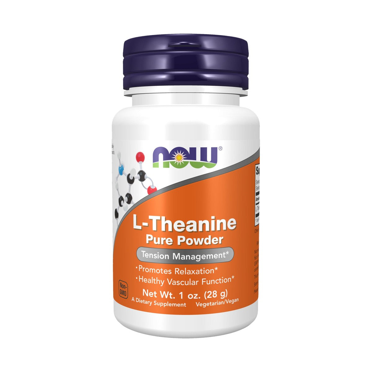 NOW FOODS L-TEANINA EN POLVO PURO, 28 G / 1 OZ
