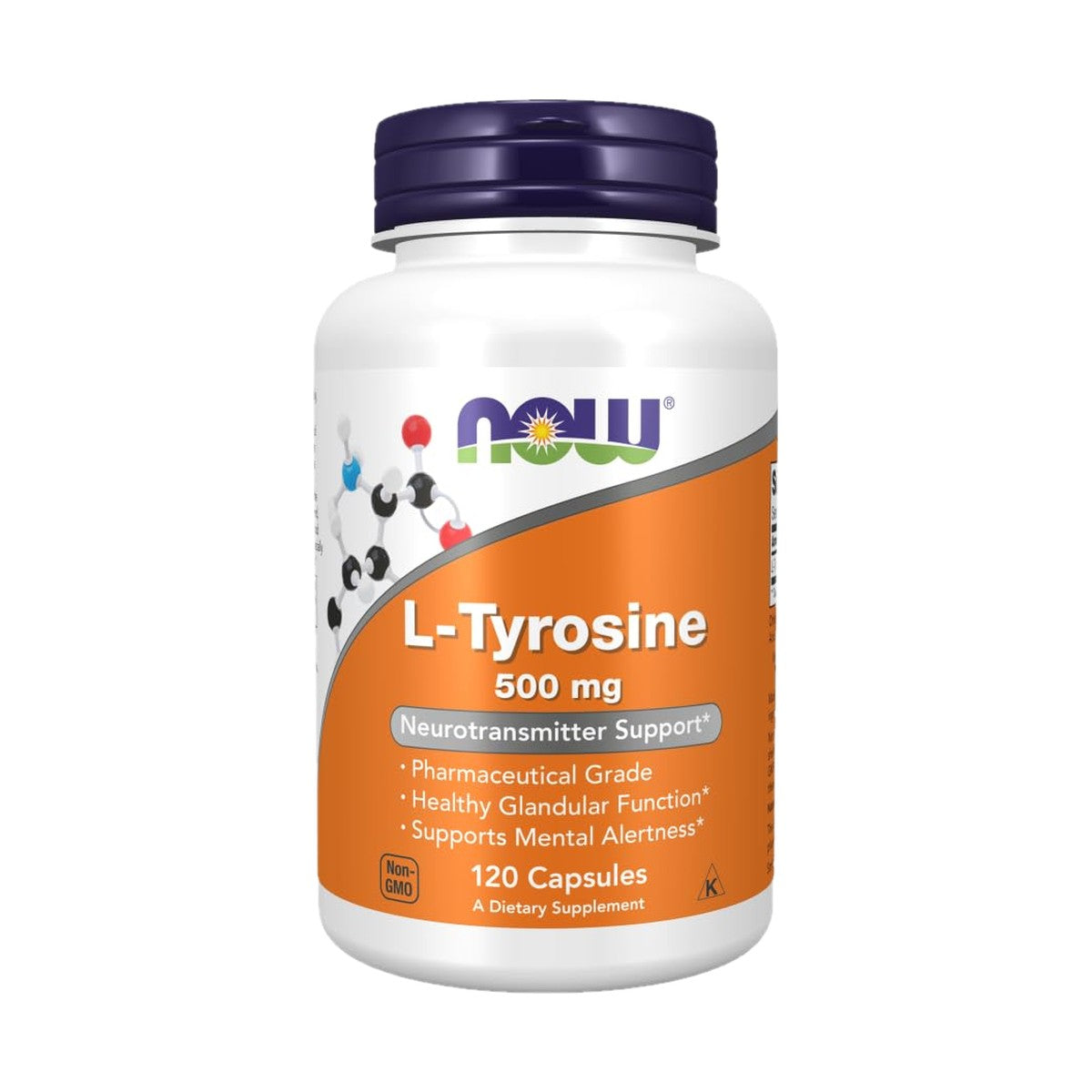 NOW FOODS L-TYROSINE 500 MG, 120 CÁPSULAS VEGETALES