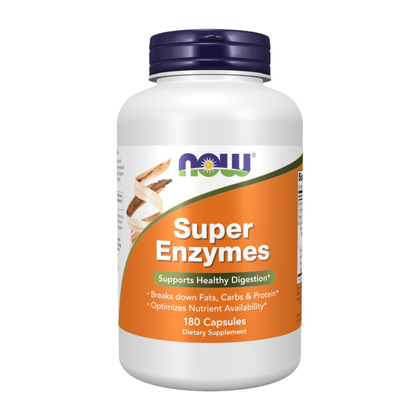 NOW FOODS SUPER ENZYMES, 180 CÁPSULAS